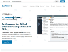 Tablet Screenshot of capsim.com
